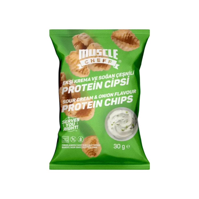 Soğan Ekşi Krema Çeşnili Proteinli Cips (30g)